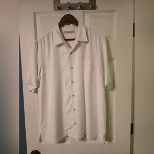 Tommy Bahama Cream Shirt, Men Medium